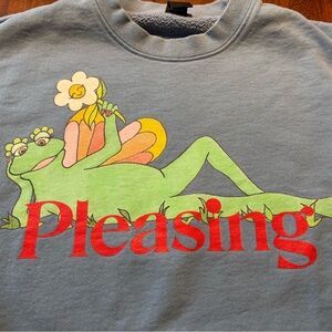 Pleasing Frog Graphic Sweatshirt